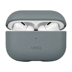 Кобура UNIQ Lyden DS для Apple AirPods Pro 2 искусственная кожа, сине-чёрный