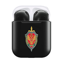 Беспроводные наушники Apple AirPods 2 с зарядным футляром "Эмблема ФСБ" матовый