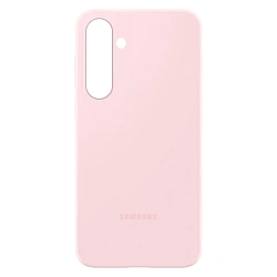Клип-кейс (накладка) Silicone cover закрытый для Samsung Galaxy S25 FE силикон, пудровый