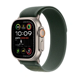 Умные часы Apple Watch Ultra 2 (2024) 49mm GPS + Cellular Natural Titanium Case Green Trail Loop