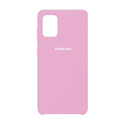 Клип-кейс (накладка) Silicone cover для Samsung Galaxy A71 силикон, розовый