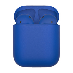 Беспроводные наушники Apple AirPods 2 с зарядным футляром синий матовый (полная покраска) (MV7N2)