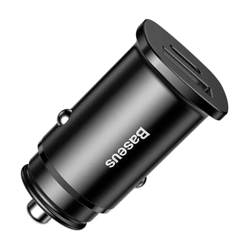 Автомобильное зарядное устройство Baseus Square metal A+C 30 Вт - 2
