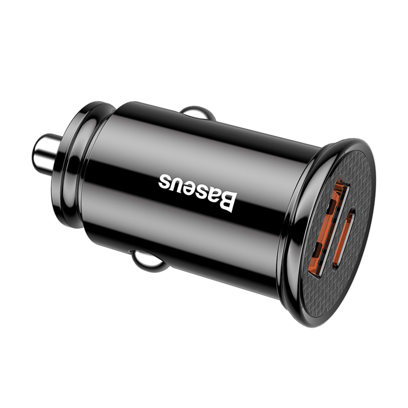 Автомобильное зарядное устройство Baseus Circular Plastic A+C 30 Вт - 4