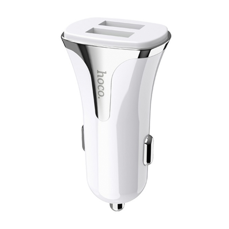 Автомобильное зарядное устройство + кабель Micro Hoco Z31 18 Вт, белый - 1