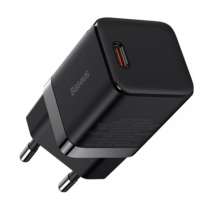 Сетевое зарядное устройство Baseus GaN3 Fast Charger 30 Вт - 2