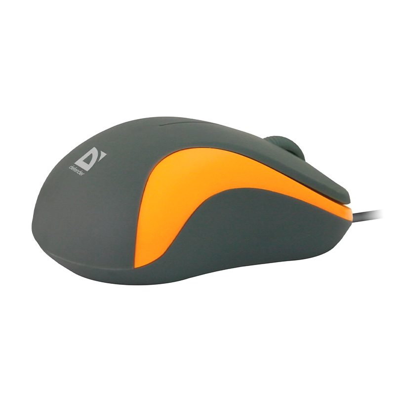 Мышь проводная Defender Acura MS-970, чёрный с оранжевым - 3