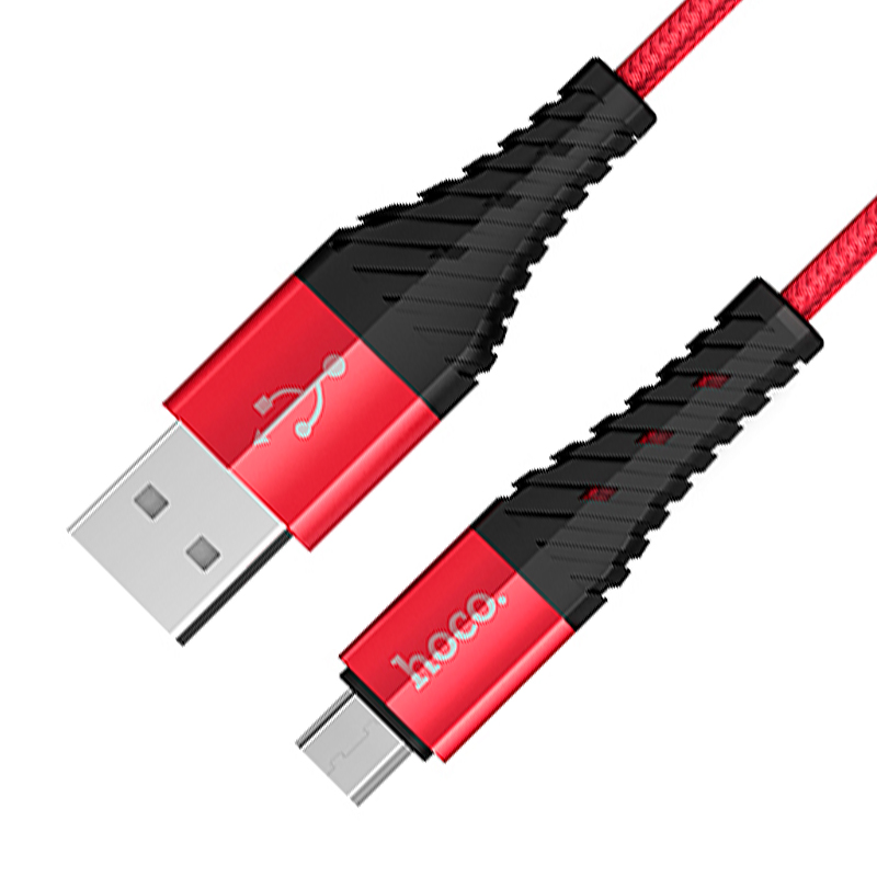 Дата-кабель Hoco X38 Micro 1 м, красный - 1