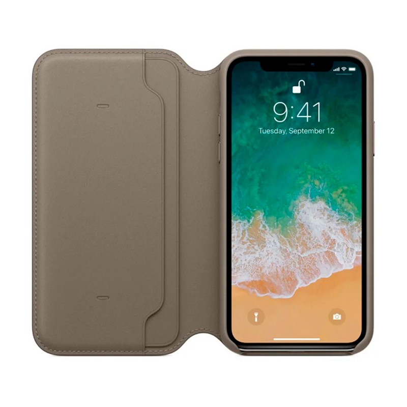 Чехол-книжка Apple Leather Folio для Apple iPhone X - 2