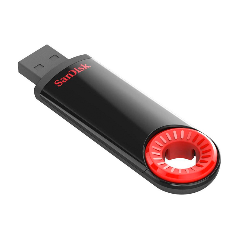 USB-флешка SanDisk Cruzer Dial 16 ГБ, чёрный с красным - 2