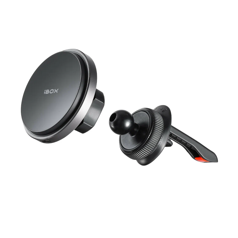 Автомобильный держатель магнитный iBOX Tron M7 с беспроводной зарядкой (зажим) - 4