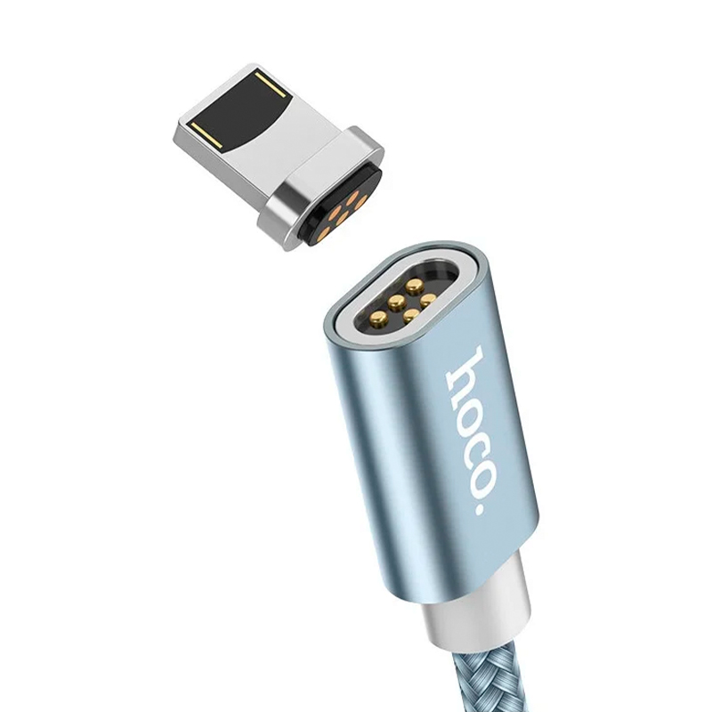 Дата-кабель Hoco U40A Magnetic Lightning 1 м, серый - 2