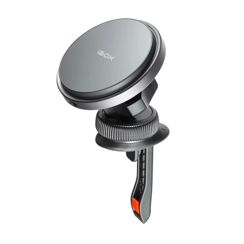 Автомобильный держатель магнитный iBOX Tron M7 с беспроводной зарядкой (зажим) - 2