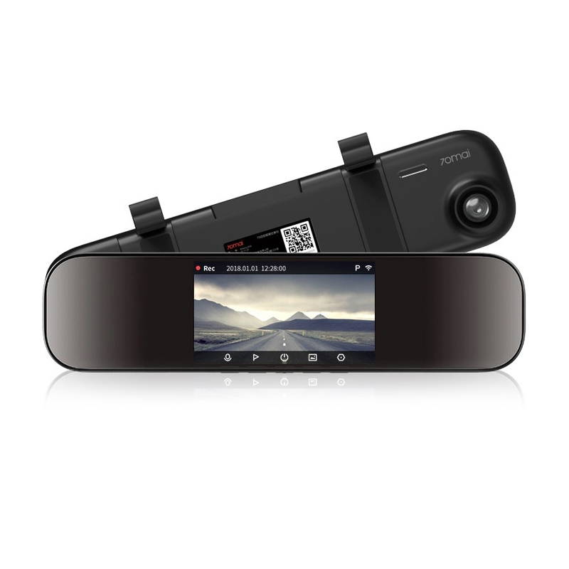 Видеорегистратор Xiaomi 70Mai Dash Cam Mirror, чёрный - 1
