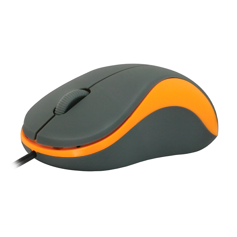 Мышь проводная Defender Acura MS-970, чёрный с оранжевым - 2