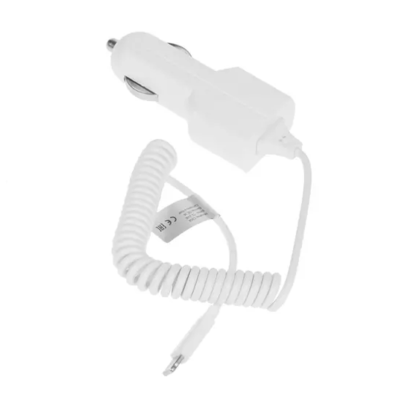 Автомобильное зарядное устройство + кабель Lightning Prime Line 2201 5 Вт, белый - 2
