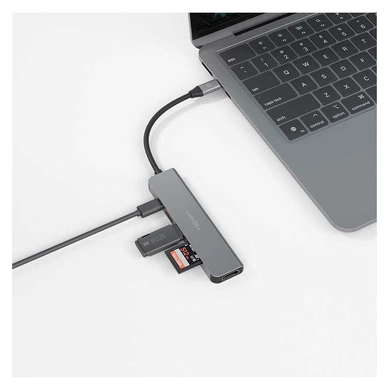 Адаптер-разветвитель для компьютера Energea AluHub HD3 (6в1) - 3