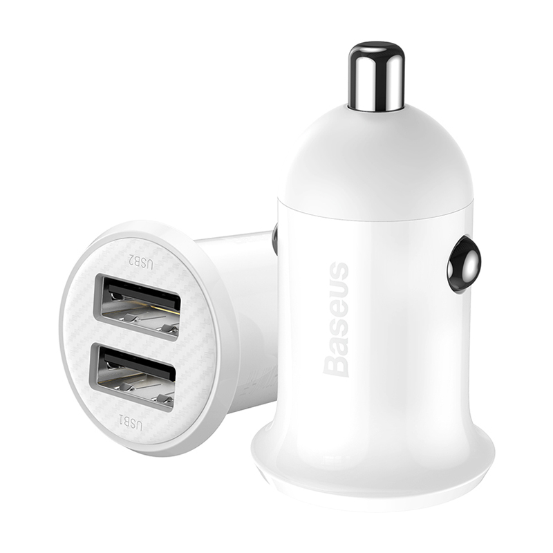 Автомобильное зарядное устройство Baseus Grain Pro A+A 24 Вт - 3