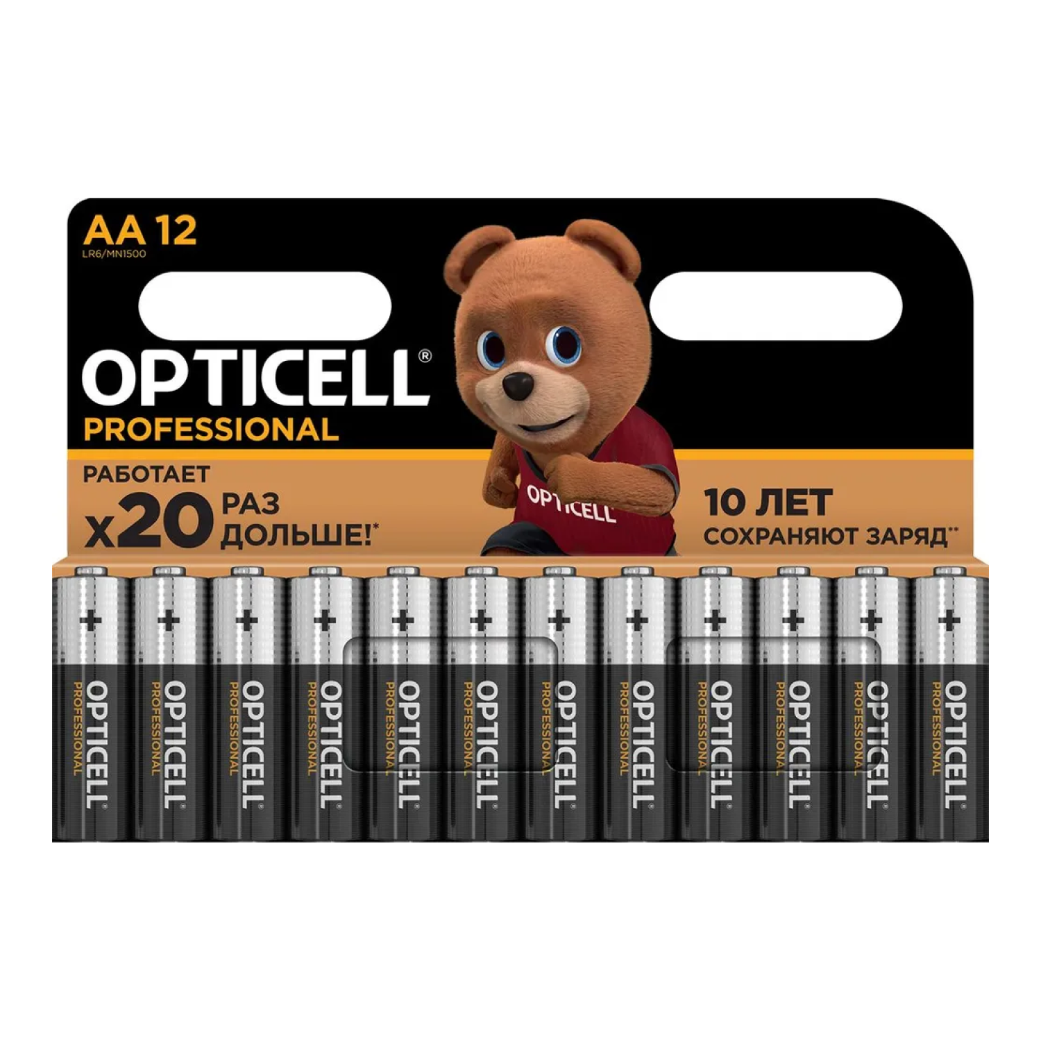 Батарейка Opticell Professional AA LR6-12BL, 12шт  - 1