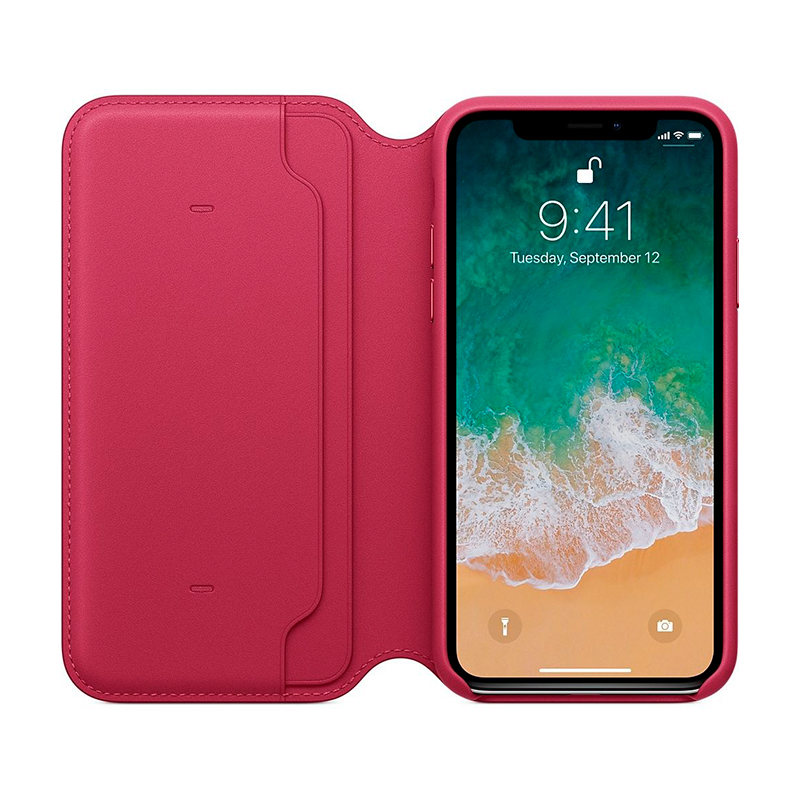 Чехол-книжка Apple Leather Folio для Apple iPhone X - 2