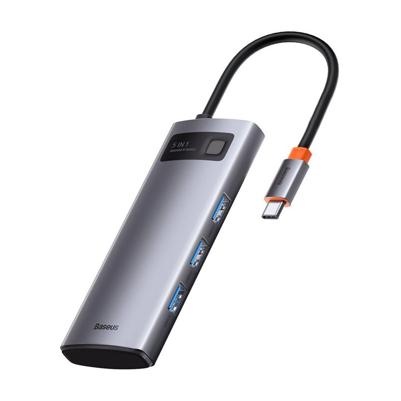 Адаптер-разветвитель для компьютера Baseus Metal Gleam Series (5в1) - 2