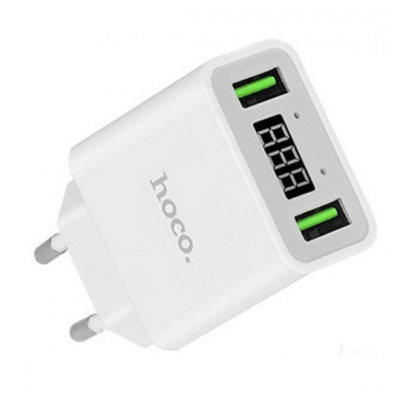 Сетевое зарядное устройство Hoco C25A с индикатором 12 Вт, белый - 2