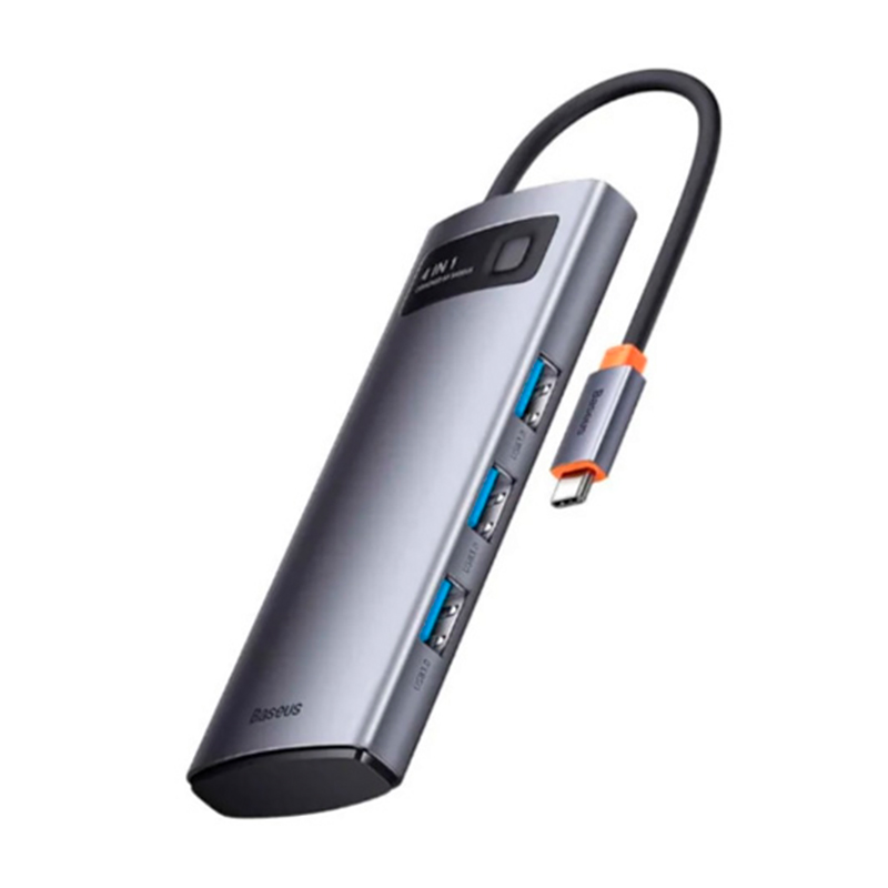 Адаптер-разветвитель для компьютера Baseus Metal Gleam Series/Starjoy (4в1) - 2