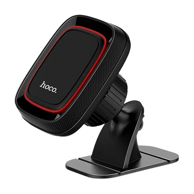 Автомобильный держатель магнитный Hoco CA24 (клеящаяся платформа), чёрный - 2