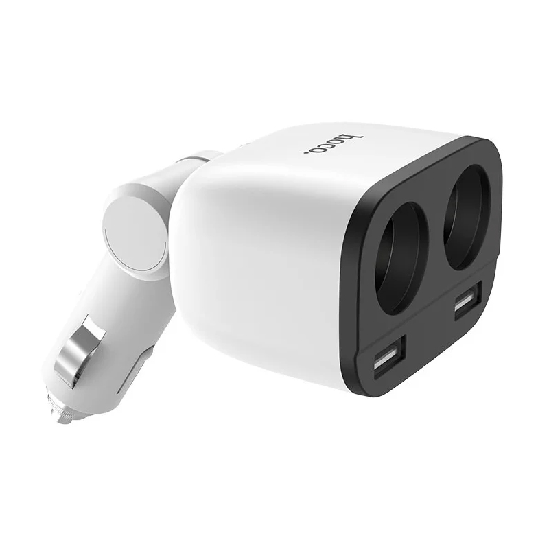 Автомобильное зарядное устройство Hoco Z28+ разветвитель 15 Вт, белый - 3