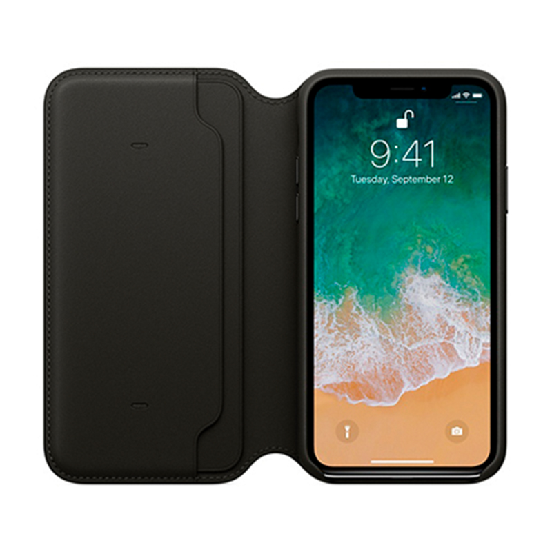 Чехол-книжка Apple Leather Folio для Apple iPhone X - 2