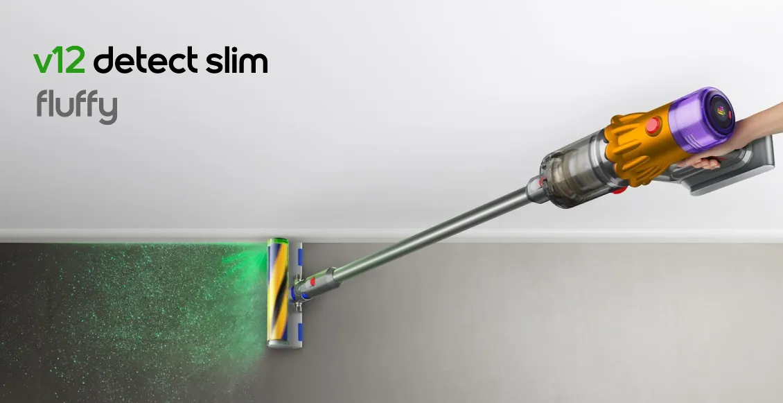 Беспроводной пылесос Dyson V12 Detect Slim Fluffy никель, синий (SV46) - 1