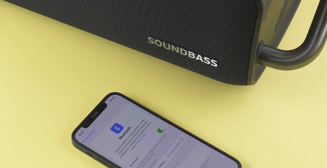 Портативная колонка Deppa SoundBass чёрный Портативная колонка Deppa SoundBass чёрный - 4