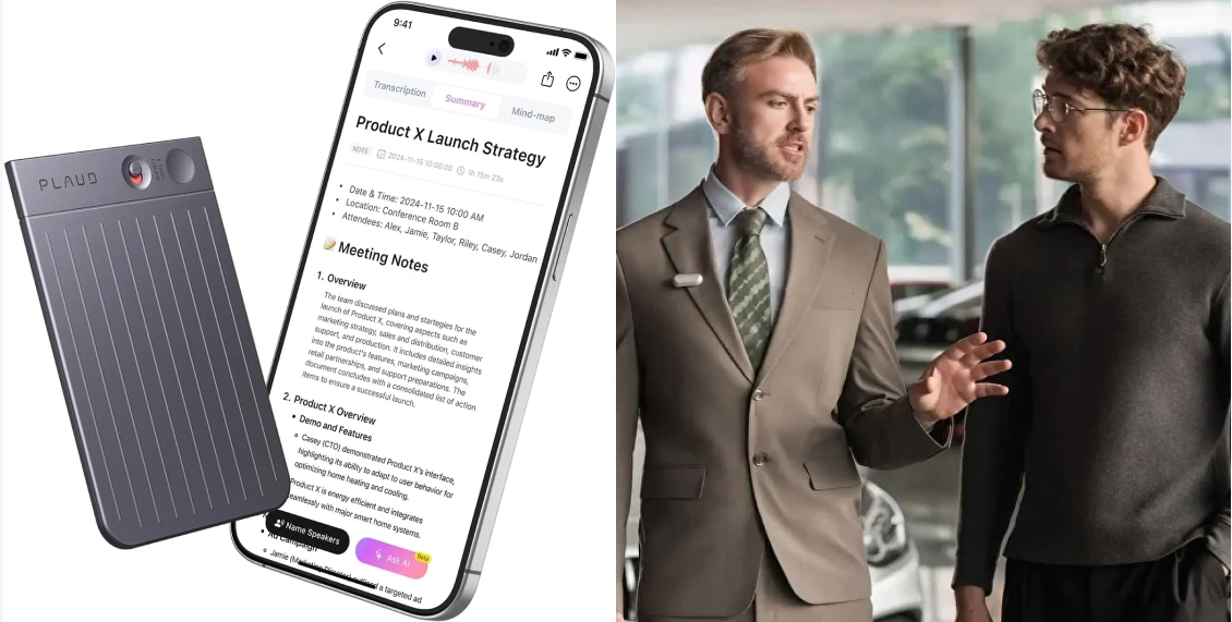 Умный диктофон Plaud Note 64 ГБ чёрный Умный диктофон Plaud Note 64 ГБ чёрный - 6