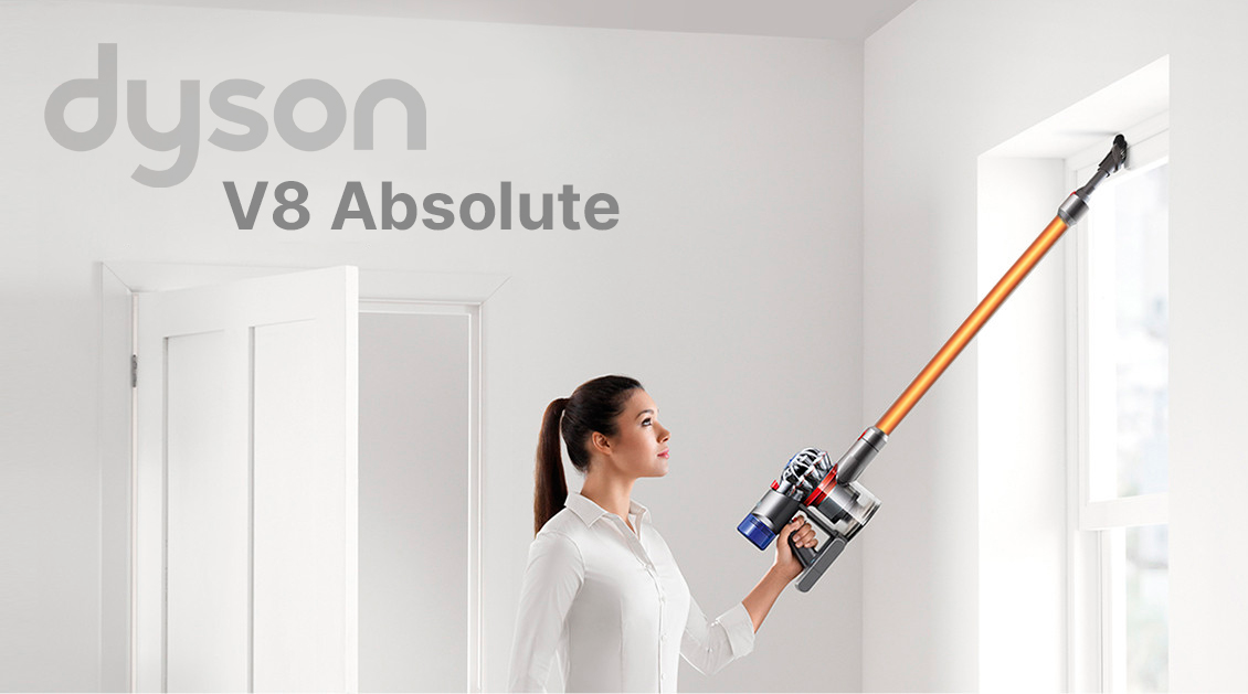 Беспроводной пылесос Dyson V8 Absolute серебристый, никель (SV25) - 2