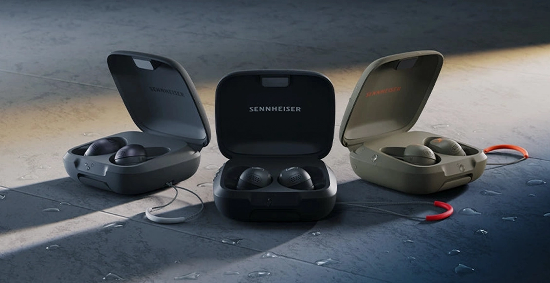 Беспроводные наушники Sennheiser Momentum Sport зелёный  - 1