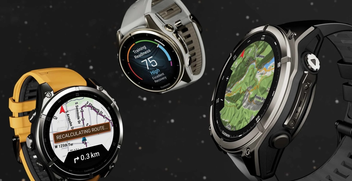 Умные часы Garmin Fenix 8 47 mm Amoled угольно-чёрный (пепельно-чёрный ремешок) - 1