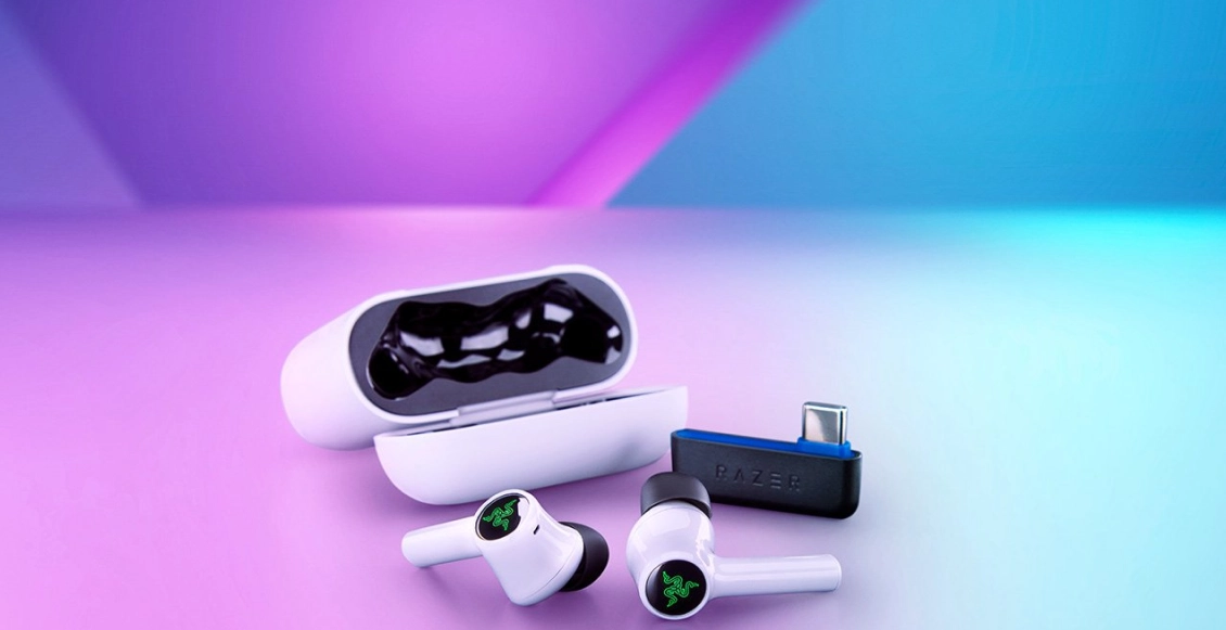 Беспроводные наушники Razer Hammerhead HyperSpeed - PlayStation Licensed белый  - 1