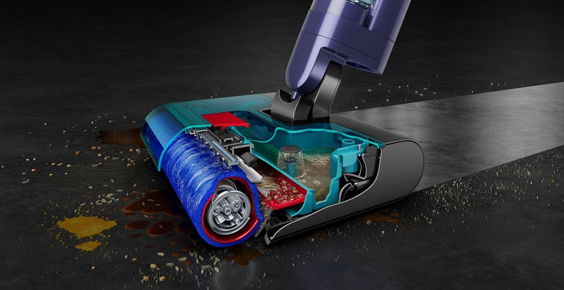Моющий беспроводной пылесос Dyson Clean+Wash Hygiene синий, медный Моющий беспроводной пылесос Dyson Clean+Wash Hygiene синий, медный - 6