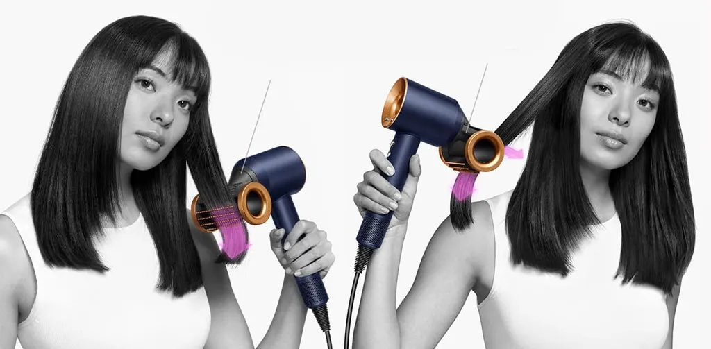 Фен Dyson Supersonic HD15 синий, оранжевый (футляр) - 2