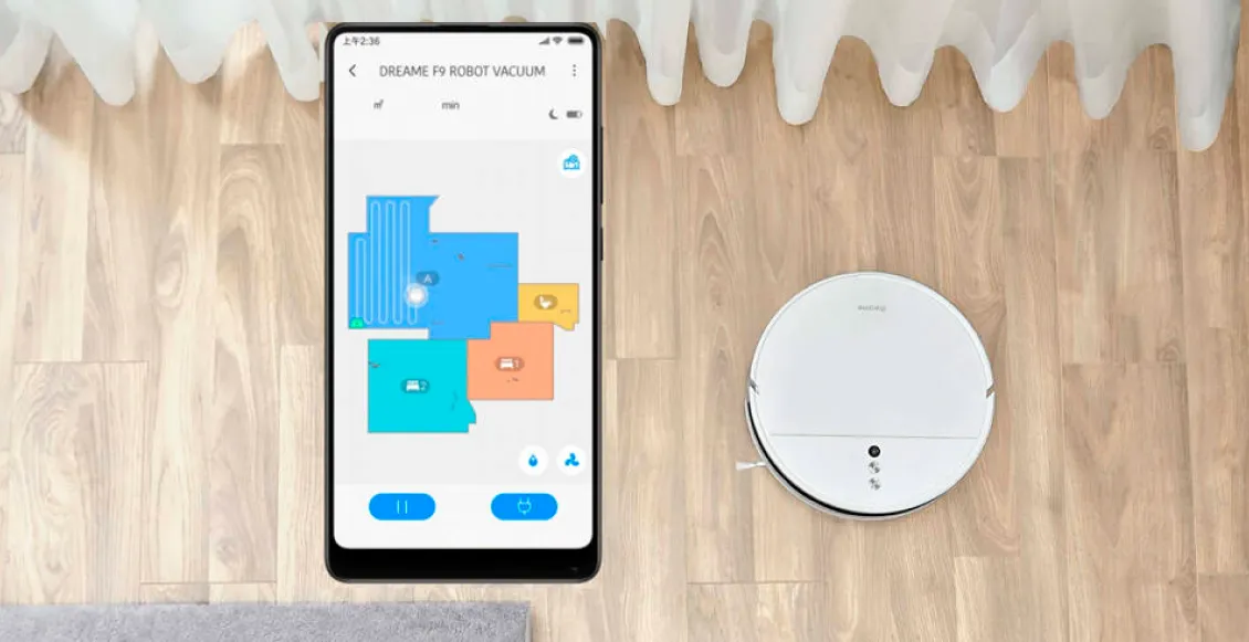 Робот-пылесос Xiaomi Dreame F9 белый Робот-пылесос Xiaomi Dreame F9 белый - 2