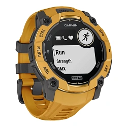 Умные часы Garmin Instinct 3 50mm Solar янтарный (янтарно-серый ремешок)