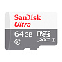 Карта памяти SanDisk Ultra, 64 ГБ