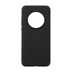 Клип-кейс (накладка) Silicone cover закрытый для Honor Magic 7 Pro силикон, чёрный