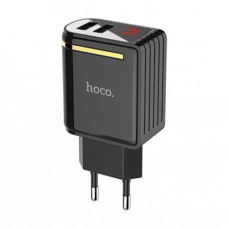 Сетевое зарядное устройство Hoco C39A 12 Вт, чёрный - 1