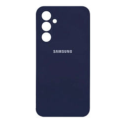 Клип-кейс (накладка) Silicone cover закрытый для Samsung Galaxy S25 силикон, тёмно-синий