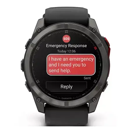 Умные часы Garmin Fenix 8 Pro Amoled 51mm титановый (чёрный ремешок) - 2