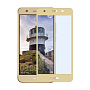 Защитное стекло 3D Classic для Huawei Y3 2018, золотая рамка