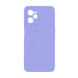 Клип-кейс (накладка) Silicone cover закрытый для Realme C35 силикон, лавандовый