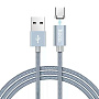 Дата-кабель Hoco U40A Magnetic Micro 1 м, серый