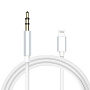 Аудиокабель 3.5 mm jack - Lightning 1 м, белый